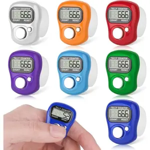 7 Pack  Finger Tally Counter,5 Digit LCD  Digital Display,Hand Tally Clicker Counter,Digital Handheld Tally Counter for Knitting,Coaching,Lap&Golf