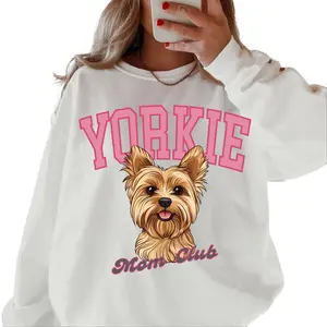 Blonde Yorkie Dog Mom Club Sweatshirt