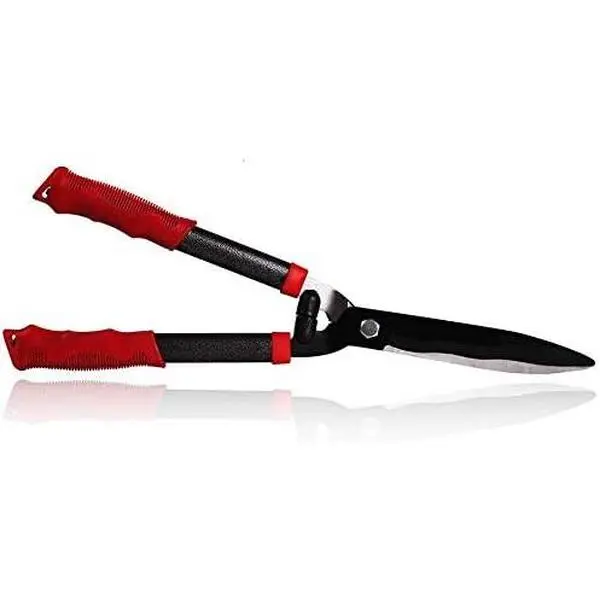 Garden Hedge Shears forTrimming Borders, Boxwood, and Bushes, Hedge Clippers & Shears with Comfort Grip Handles,21 Inch Carbon Steel Bush Cutter