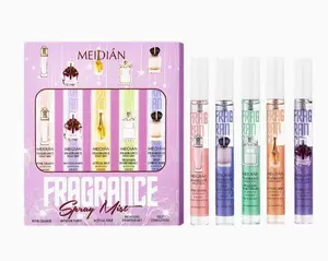 MEIDIAN 5 Pcs Mini Perfume Set for Women 50ml Total Travel Size Fragrance Spray Mist Ideal On-the-Go Discovery Kit
