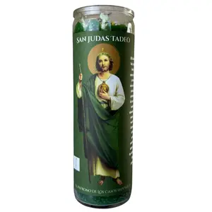 Romesen Veladora Preparada de San Judas Tadeo, 7-Dias, Saint Jude Fixed Prayer 7-Day Candle
