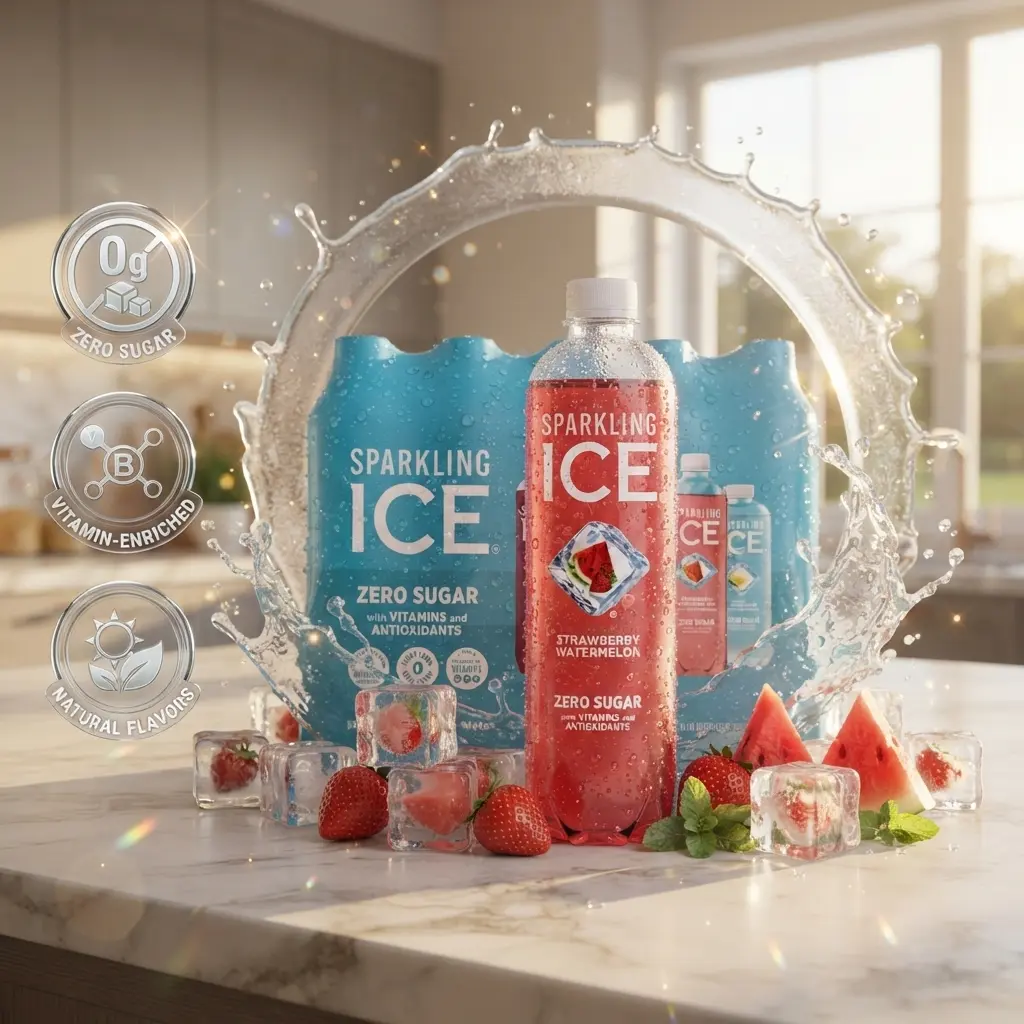 Blue Variety Pack, Zero Sugar Sparkling Water, with Vitamins and Antioxidants, 17 fl oz, 12 count (Classic Lemonade, Strawberry Watermelon, Grape Raspberry, Lemon Lime)