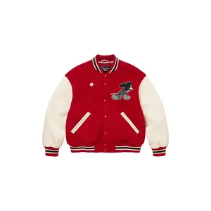 Number (N)ine Mickey Varsity Jacket "FW25 - Red" SU26191