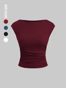 Women's Plain Fitted Tank Top, Casual Sleeveless Top for Summer, Women's Clothing for Daily Wear