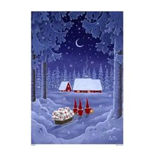 Alexander Taron 10503 Korsch Advent Calender - Tomte with Sleigh - 14 x 8.625 x 0.1 in.