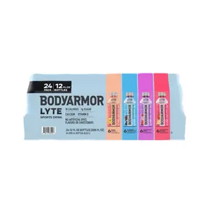 Bodyarmor Lyte Sports Drink 24-Pack 12oz Bottles Fruit Flavor Beverage No Artificial Dyes or Sweeteners