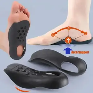 4-Pack Orthotic Arch Support Insoles | For Flat Feet, Bow Legs & Plantar Fasciitis | Comfort Shock-Absorbent Inserts for Daily & Sports Use