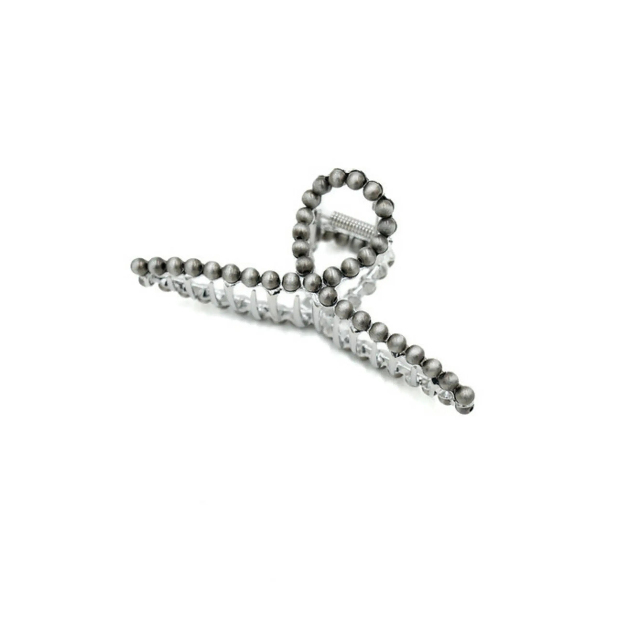Swoop Metal Claw Clip with Pearls