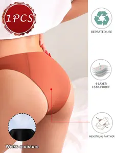 Menstrual Underwear Leakproof Seamless Panties Soft Stretch 4-Layer Protection for Everyday Comfort