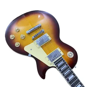 22 frets guitar HH pickup, flame wood veneer, chrome hardware, rosewood fretboard,