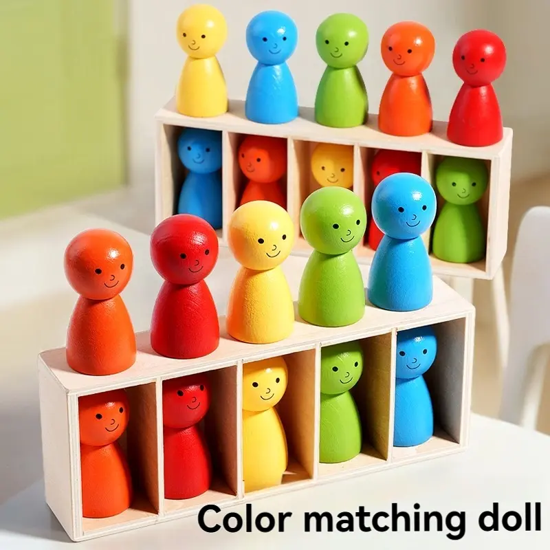 Party Toy Set Couple Interactive Game Color Guessing Doll Matching Game Parent-Child Interaction Cognitive Development Entertainment Educational Toys