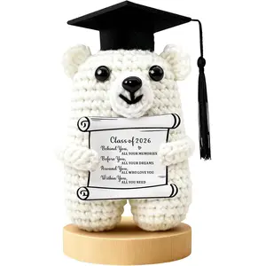 2026 Graduation Bear Gifts for College High Middle School Grade Graduation Bear Decor for Her Him Women Men Boys Girls Friend Students from Mom Dad Teacher Kinninsion