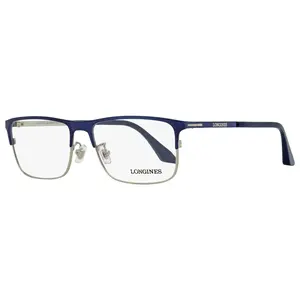 Longines LG5005-H Rectangular Eyeglasses 090 Blue/Ruthenium 56mm