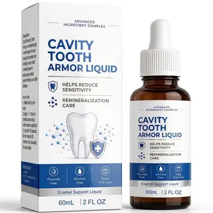 Cavity Tooth Armor Liquid – Advanced Enamel Repair Formula – Helps Reduce Tooth Sensitivity & Remineralize Enamel – Fluoride & Alcohol Free – Daily Oral Care – 60ml (2 fl oz)