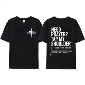 Tap My Shoulder Let’s Pray Christian Faith Sweatshirt, Bible Verse Matthew 18:20, Religious Inspirational Fall Winter Outfit Womenswear