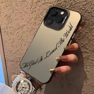 Bible John 3:16 Aesthetic Trendy Phone Case For Iphone 16 11 15 14 13 12 Pro Max Plus Case Shockproof Phone Case Christian Gifts For Women Men