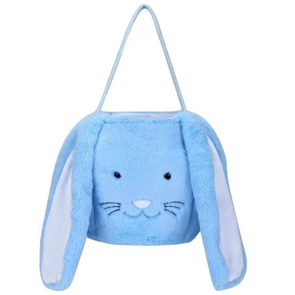 Plush Easter Bunny Basket, Monogrammed Bunny Easter Buckets with Long Plush Ear, Egg Hunting Easter Gift Bags Easter Tote Bags for Easter Decorations Candy Gifts… TINVSKQQKJ