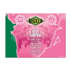 Dr. PawPaw Glinda Wicked Balm Collection – Holiday Lip Balm Gift Set – Hydrating & Nourishing for Cold Weather Lips – With Natural Aloe Vera – 4 pc Wellness Skincare