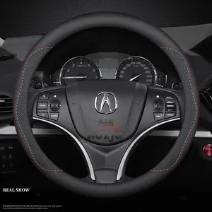 Car Leather Steering Wheel Cover for Acura NSX RDX RLX  Integra ADX TL ZDX ILX MDX Type S A-Spec SH-AWD GT Auto Accessories