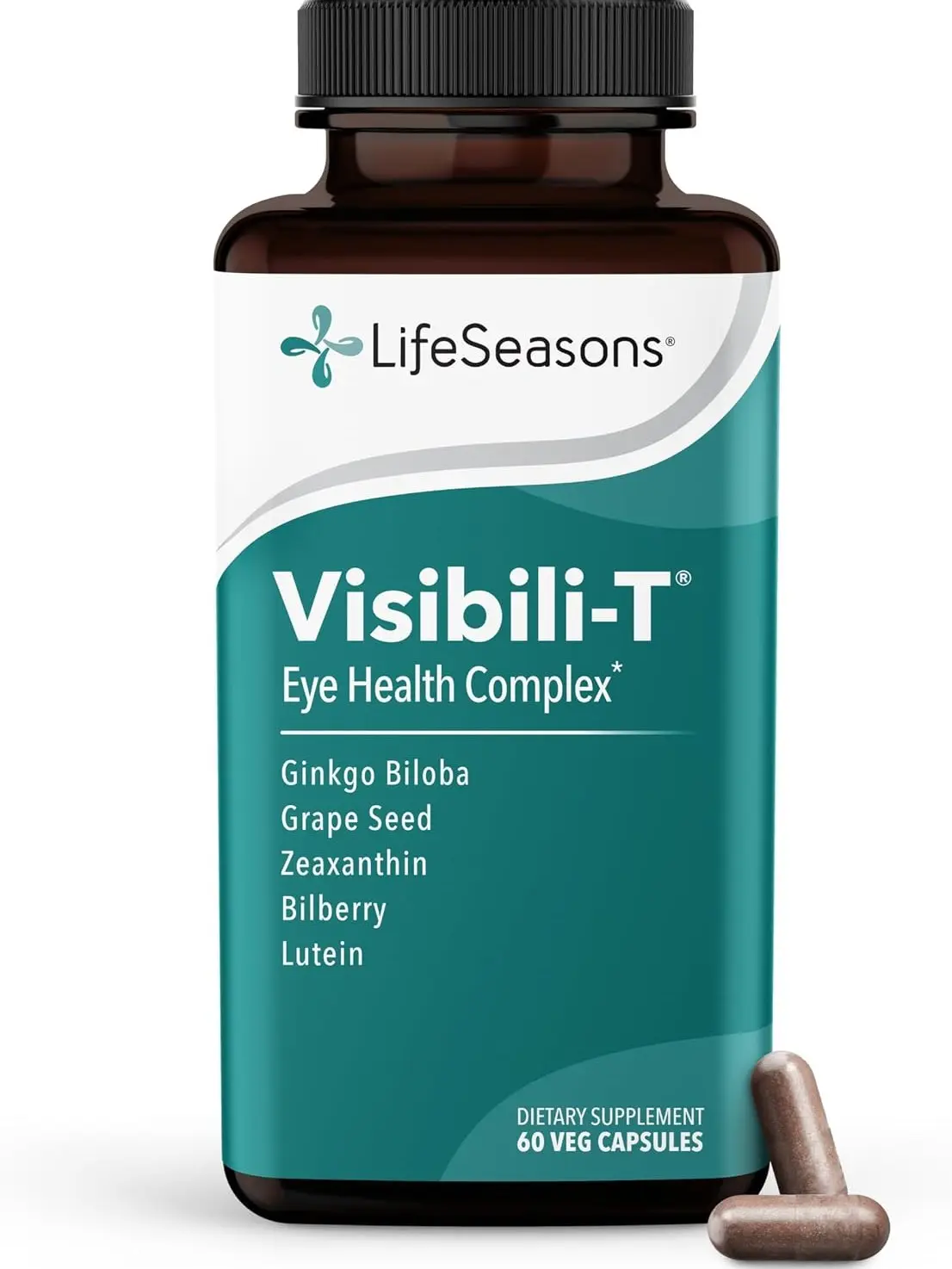 Visibili-T Eye Health & Vision Support Supplement - 60 Capsules Macular Health Vitamin with Lutein, Zeaxanthin, Bilberry, Ginkgo Biloba & Vitamin A