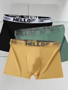 Men's Multi-Color Briefs Set of 3, Soft Breathable, Moisture-Wicking, Comfortable Elastic Waist, Anti-Irritation, Ideal for Daily Wear