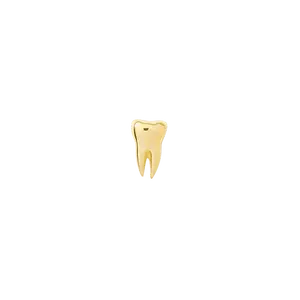 Wisdom Pin - 14K Gold Tooth Threadless End