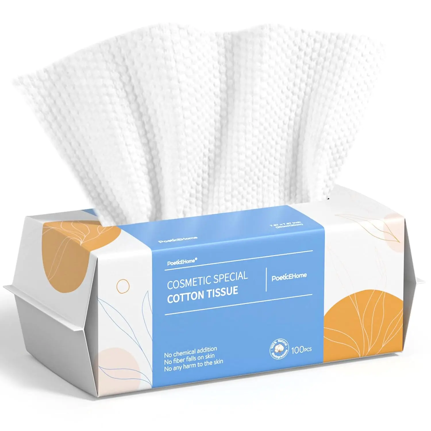 100 count Soft Dry Wipe, Face Towels Disposable for Skincare, Ultra Soft Dry Wipes, Makeup Removal & Daily Facial Cleansing Towels