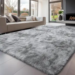 Modern Fluffy Rug Soft Plush Carpet for Living Room Bedroom Aesthetic Home Decor Non-slip Thick Floor Mat