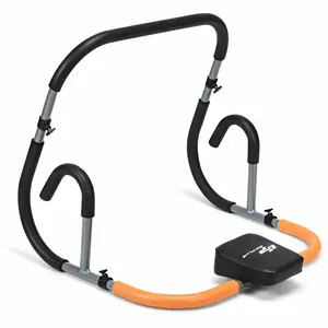Ab Cruncher Core Trainer, Heavy-Duty Steel Abdominal Exercise Machine with Headrest, Multi-Function Ab Workout Equipment for Home Gym, Supports Up to 220lbs fathersdaygift