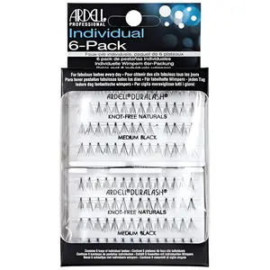 Ardell Individual Eyelashes Extensions, Naturals Combo Pack - Black, Waterproof, L Curl, Multi-Size, Natural Look Makeup False Lashes for Lash Extension Needs