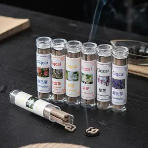 42pcs Fragrant Incense Sticks Jasmine Sandalwood Lavender Scented Aromatherapy for Home Office Relax Stress Relief Meditation