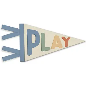 Kids Boho Colorful Felt Pennants Banners Flags Play Sign Wall Hanging Decor for Toddler Kids Boys Nursery Bedroom Playroom