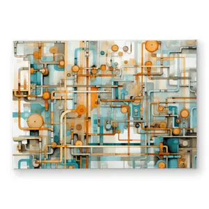MWW CODM1724VSMVWP 17 x 24 in. Like Clockwork Gold Indoor & Outdoor Door Mat - Home Decor
