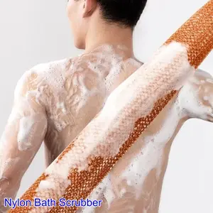 1pc Durable Nylon & Polyester Deep Cleansing Bath Scrubber, Exfoliating Towel, Body Scrubber for Sauna & Shower Personal Care