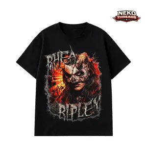 Rhea Ripley Mami T Shirt WWE, Brutality Graphic Wrestling Tee, Gothic Demon Mask Design T Shirt, Oversized Streetwear Tee, Heavy Cotton Unisex WWE Fan Apparel, Women’s Champion Shirt Classic Casual Soft Menswear Vintage