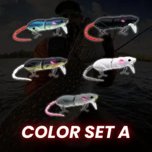 Mouse Bionic Knuckle Breaker False Bait for Freshwater and Saltwater, Slow Sinking Bionic Swimbait, Outdoor Fishing Gear for Beginners