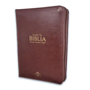Biblia con Cierre Compacta Letra 11 puntos RV1960 imit piel café oscuro