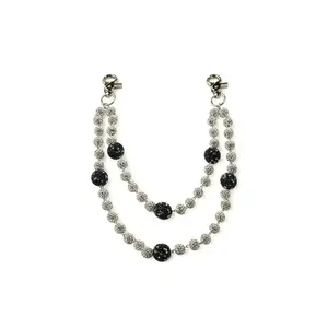 Baller White/Black Wallet Chain