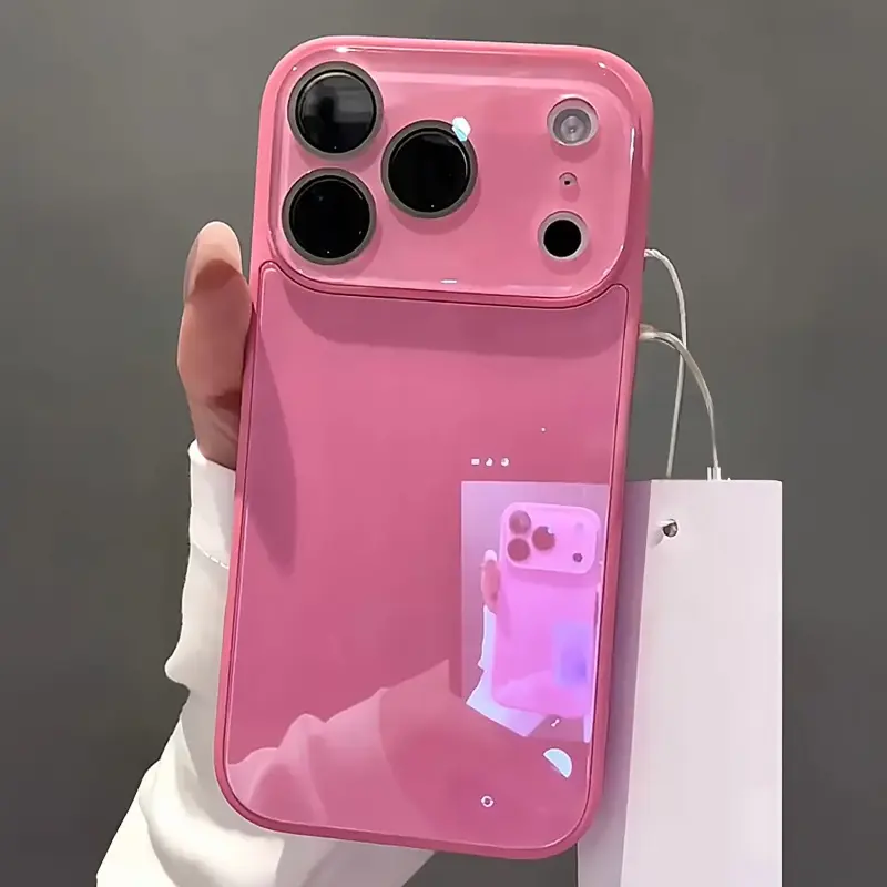 Macaron Ice-Sense Glass Phone Case & Casing Accessories with Screen Protector for iPhone 17 Pro Max, 16, 15, 14, 13 - Simple New Style, Couples, Solid Color, Full-Coverage Lens
