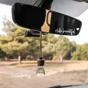 Hello Beautiful Car Decal - Vinyl Sticker for Women's Cars, Elegant Cursive Writing, Easy to Apply and Remove, Durable Material, 4in