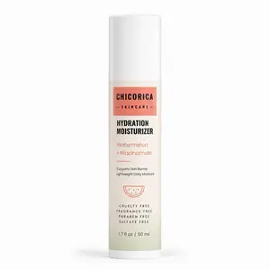 CHICORICA Hydrating Face Moisturizer, Watermelon + Niacinamide, Lightweight Non-Greasy Daily Moisture, All Skin Types, 1.7 fl oz / 50 mL