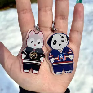 Heated Rivalry Shane And ILya Keychains, Heated Rivalry Calico Critter Keychains Charm, Romance Hockey Keychains, Valentine Gift
