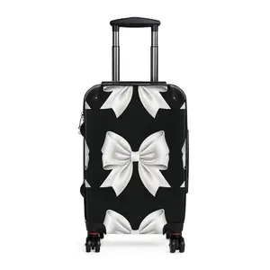Alivia Black and White Bow Luggage