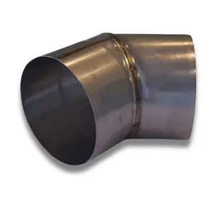 Angled Stove Chimney Pipe - 45 Degree Angle