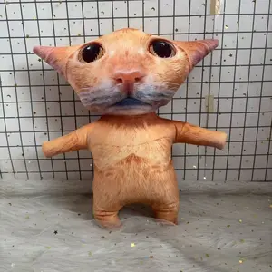 Cute Cat Plush Toy Simulated Cat Soft Stuffed Hug Pillow Doll Car Room Decor Boys and Girls Birthday Gift, Holiday Gift, Gift for Giving Cool Drop, Soft Huggable, Super Soft Fluffy