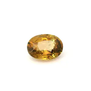 Natural Chrysoberyl Gemstone - Oval Shape with Yellowish Tone, Ideal for Jewelry and Decor