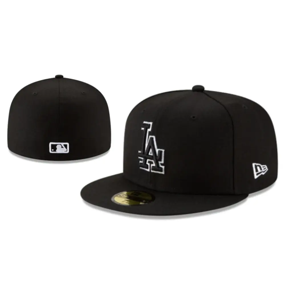 Unisex Embroidered Baseball Hat Closed Back Snapback Cap Casual Fashion