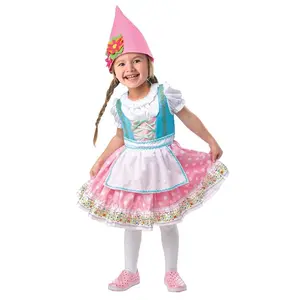 Girl's Toddler Pink Pastel Garden Gnome Costume