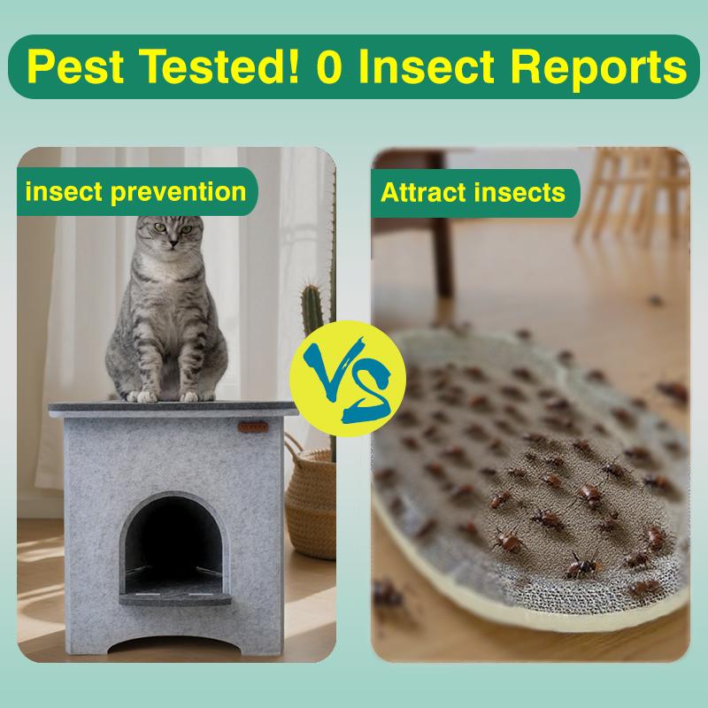 Triangular Flower Pet Nest – Compact Hideaway for Small Indoor Cats! Scratch - Resistant & Easy to Assemble apartment cat