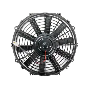 12V/24V 80W High Perform Universal 12 inch Electric Cooling Fan Radiator Film Fan  for Street Hot Rod Classic Muscle Car Air Condition Condenser portable